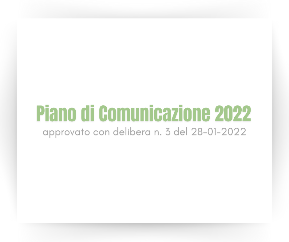 piano di comunicazione 2022